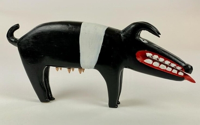 Minnie Adkins (KY), Carved Black and White Pig