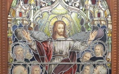 Monumental Leaded Stained Glass Window