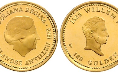 NIEDERLÄNDISCHE ANTILLEN, Juliana, 1948-1980, 100 Gulden 1978. König William I.