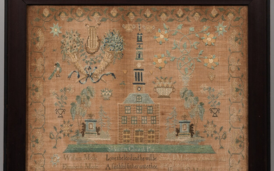 Needlework Sampler "Sarah B. Mode's Work in the 9th year of her age,"