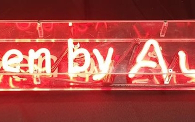 Neon Audi Shop Sign (H:9 x W: 90 x D:14cm)