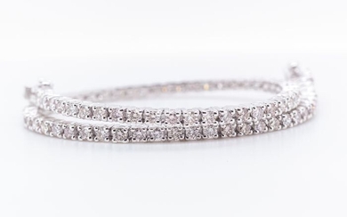 No Reserve Price - 14 kt. White gold - Bracelet - 2.06 ct Diamonds