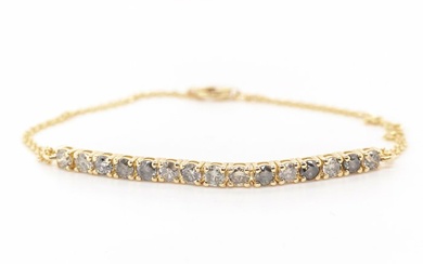 No Reserve Price - 14 kt. Yellow gold - Bracelet - 1.64 ct Diamond