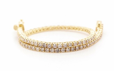 No Reserve Price - 14 kt. Yellow gold - Bracelet - 2.15 ct Diamond