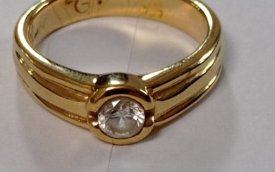 No Reserve Price - 2 piece jewellery set - 18 kt. Yellow gold Diamond (Natural)