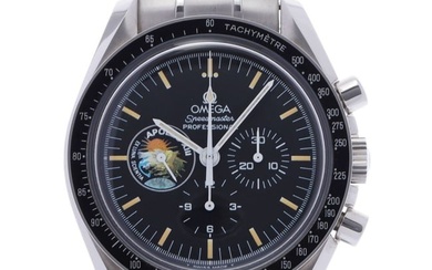 OMEGA Omega Speedmaster Apollo 13 Deadstock 3595.52 Men's SS Watch Manual Winding Black Dial