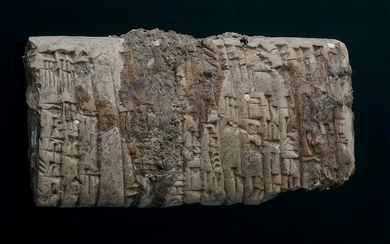 Old BabylonianClay Administrative Tablet with Cuneiform Writing - 0×47×92 mm