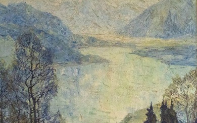 Otto Eduard Pippel (1878-1960) Mountain Scene oil on canvas, 109...