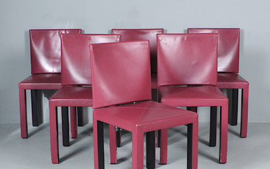 PAOLO PIVA for B&B ITALIA. Set of chairs/dining room chairs, model 'Arcara'.