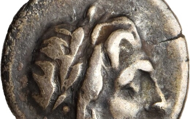 PELOPONNESOS. Achaian League. Megara. AR Triobol (Hemidrachm) (2.20 gms), ca. 175-168 B.C. VERY FINE.