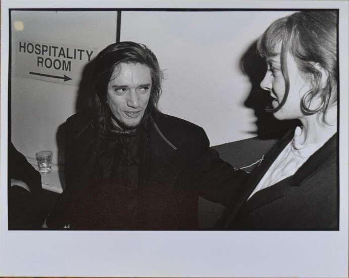 PETER MILNE, CHARMING NOSFERATU (BLIXA SHOWING HOSPITALITY TO A POOR INNOCENT YOUNG LADY BACKSTAGE IN LONDON), SILVER GELATIN PHOTOG...
