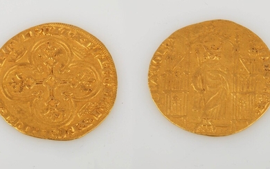 PHILIPPE VI de Valois 1328-1350. Royal d'or (2 mai 1328) (4,17 g). Très beau. Expert...