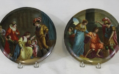 Pair of 19th Century Porcelain Vienna Plates
