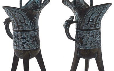Pair of Chinese Bronze Vessels