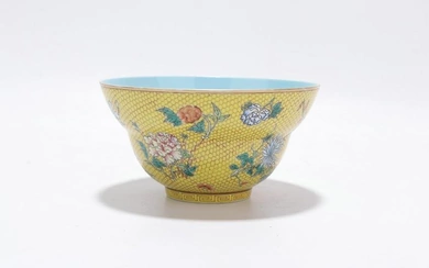 Pastel Brocade Flower Pattern Cup