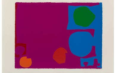 Patrick Heron (1920-1999), Three Reds in Magenta and Green in Blue (1970)