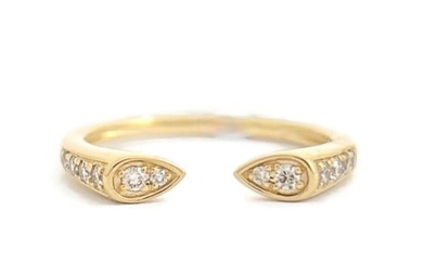 Pave Diamond Open Claw Ring