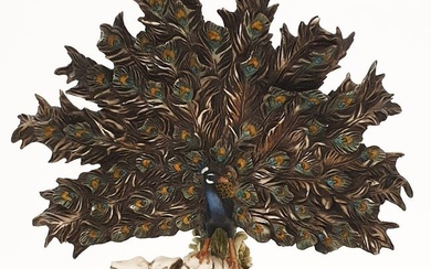 Peacock's Pride, A Capodimonte Giuseppe Armani Statue