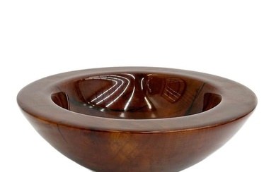 Philip Moulthrop (American b 1947) Wild Cherry Turned Wood Bowl Signed