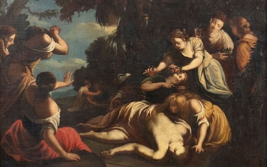 Pittore Bolognese del XVIII secolo - Aureliano Milani (1675-1749) [cerchia di] - Venere piange la morte di Adone