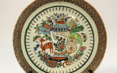 Plate (1) - Porcelain - Plate James Keiller Collection Canton Xuantong - China - Qing Dynasty (1644-1911)