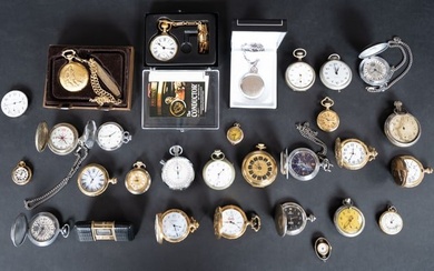 Pocket Watch Collection Group Lot 27 Watches