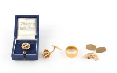 Property of a deceased estate - a 22ct yellow gold wedding r...
