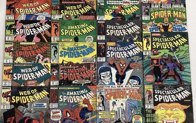 Quantity of Marvel comics The Amazing Spider-Man 1980's and 1990's. To also include the Spectacular Spider-Man and Web of Spider-Man, including issue 50 (1989) approximately 20 comics.