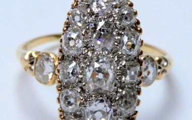 R33 - Marquise ring in yellow gold 585...