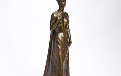 RICHMOND BARTHÉ (1901 - 1989) Black Majesty. Bronze with a brown patina, 1969...