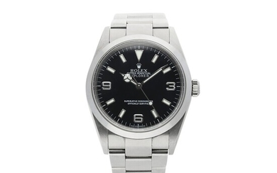 ROLEX | REFERENCE 114270 EXPLORER A STAINLESS STEEL AUTOMATIC WRISTWATCH WITH BRACELET, CIRCA 2002