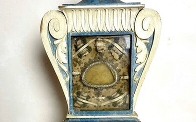 Reliquary - Directoire - Crystal, Textiles, Wood - Late 18th century