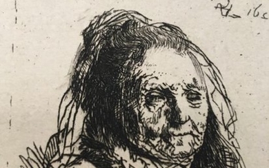 Rembrandt Harmensz van Rijn (1606-1669) - Portrait of his mother