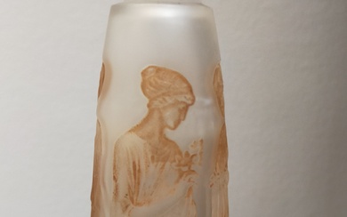 René LALIQUE (1860 – 1945) pour COTY (parfumeur) Flacon « Ambre antique », modèle créé...