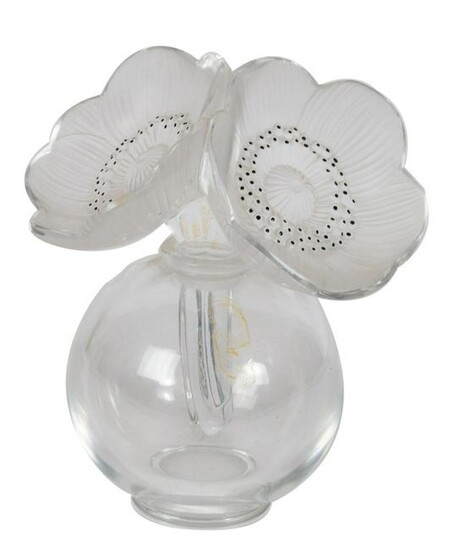 Rene Lalique Double Anemone Perfume Bottle