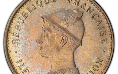 Reunion: , French Overseas Department 50 Centimes 1896 MS63 PCGS,...