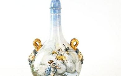 Richard Ginori Glazed Ceramic Bottle