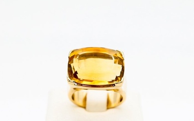 Ring Yellow gold Citrine