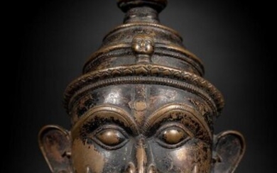 Ritual object (1) - Bronze - Mukhalinga - Mukhalinga - India - Early 19th century