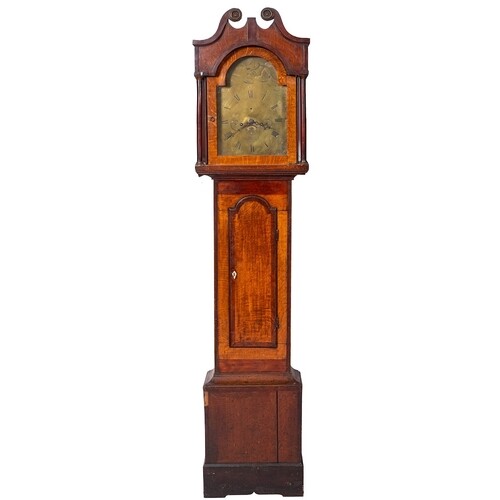 Robert Lockyer, Brixham, an oak and mahogany longcase clock:...
