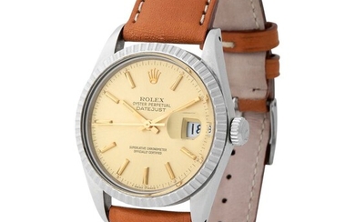 Rolex. Exceptional and Special Datejust Automatic Wristwatch in Steel, Reference 16 030, With Sweep Centre Seconds