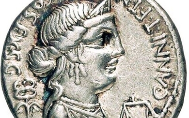 Roman Republic. C. Annius T.f. T.n. and L. Fabius L.f. Hispaniensis, 82-81 BC. AR Denarius,Crawford 366/1a