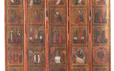 Russia, Patriarchs, saints and scenes from their lives, circa 1850