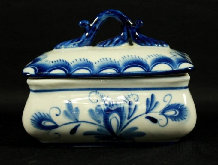 Russian Porcelain Bowl With Cover