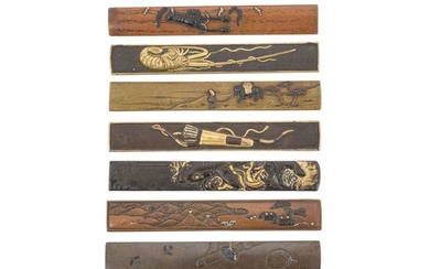 Sammlung von 10 Kozuka. JAPAN, Edo-Periode.