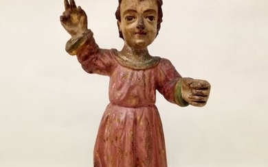 Sculpture, "Child Jesus" (35 cm - 14 inches) - Wood - 18th century