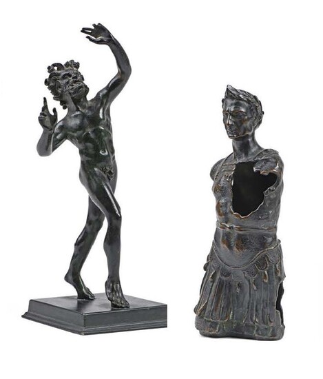 Sculpture en bronze patiné représentant le... - Lot 257 - Christophe Joron Derem