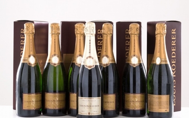 Selezione Champagne Brut Louis Roederer (7 bt). Cinque cofanetti...