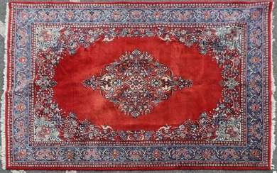 Semi Antique Persian Kerman Rug