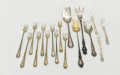 Set of Ten Whiting Sterling Seafood Forks
